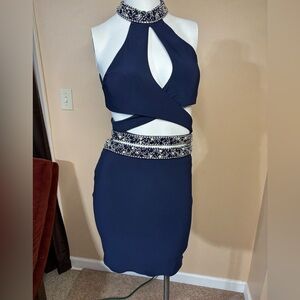 Alyce Paris Midnight Blue Gown